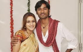 Dhanush and his wife pic