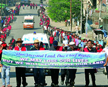 Manipuri's Tribals protest over 3 Bills