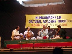 A Carnatic music concert during the annual Music Season