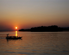 Brahmaputra river in Arunachal Pradesh