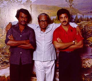 Rajini Kanth with Kamal, K.B