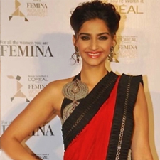 Sonam Kapoor hot in saree