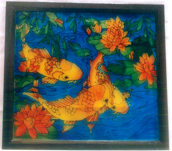 Buy Fish Acrylic Painting - II Buy Fish Acrylic Painting - II