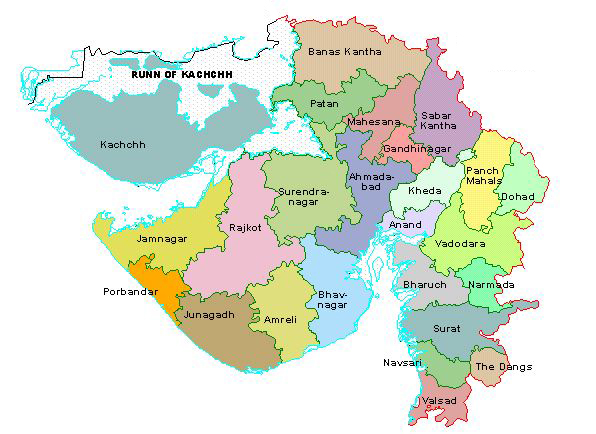 Map of Gujarat