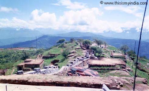 Aerial View of Valleys of kashmir