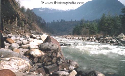 Manali River Images