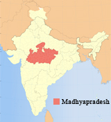 Map of Madhya Pradesh