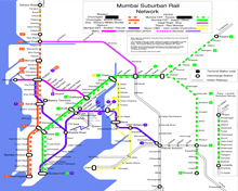 Mumbai suburban network of Maharashtra