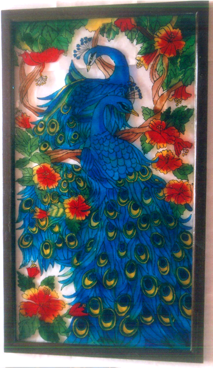 Buy Peacock Acrylic Painting - II Buy Peacock Acrylic Painting - II