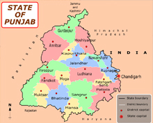 Formation of present day Punjab