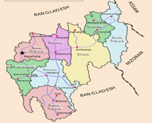 map Tripura