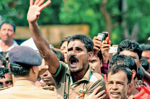 A poor farmer Shiladitya Chowdhury arrested